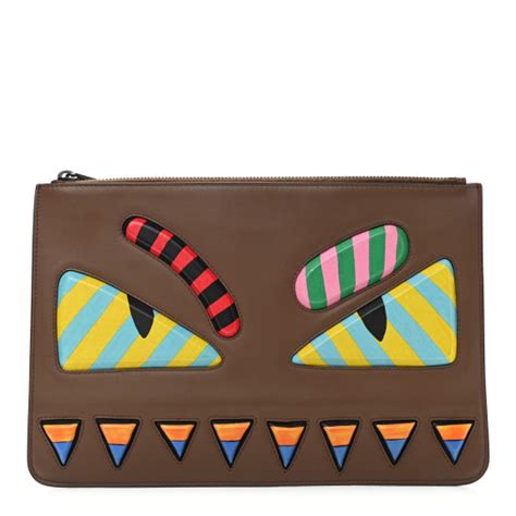 fendi monster eyes pouch|fendi pants.